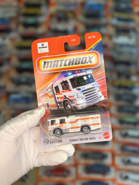 Scania P360 Fire Truck (Matchbox 16-125) Front View