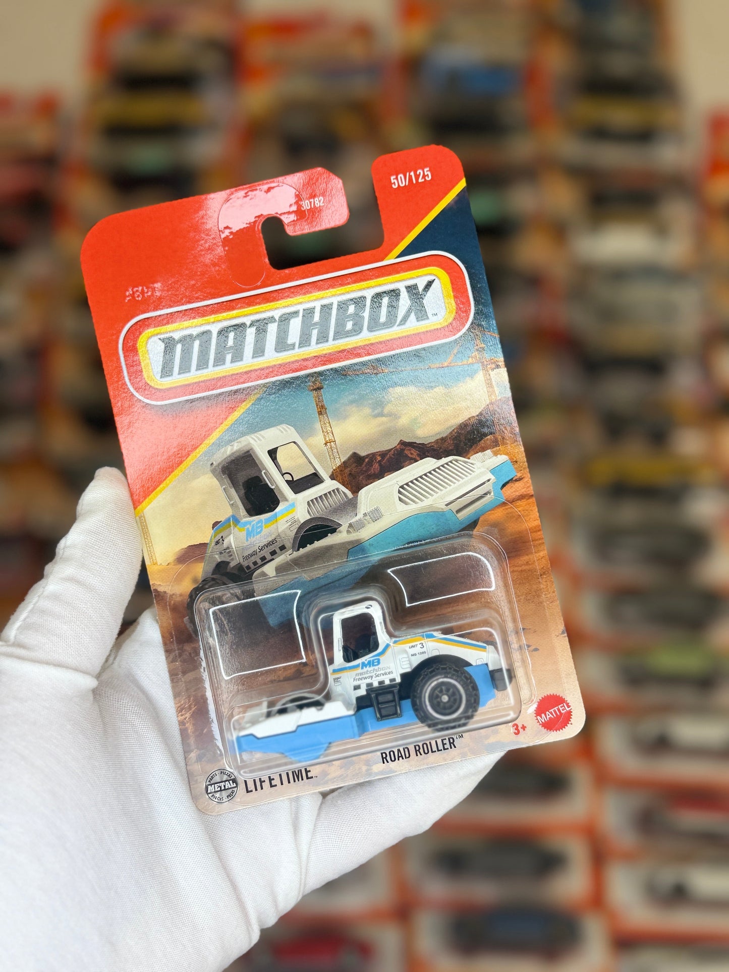 Matchbox Road Roller (Matchbox 52-125) Front View