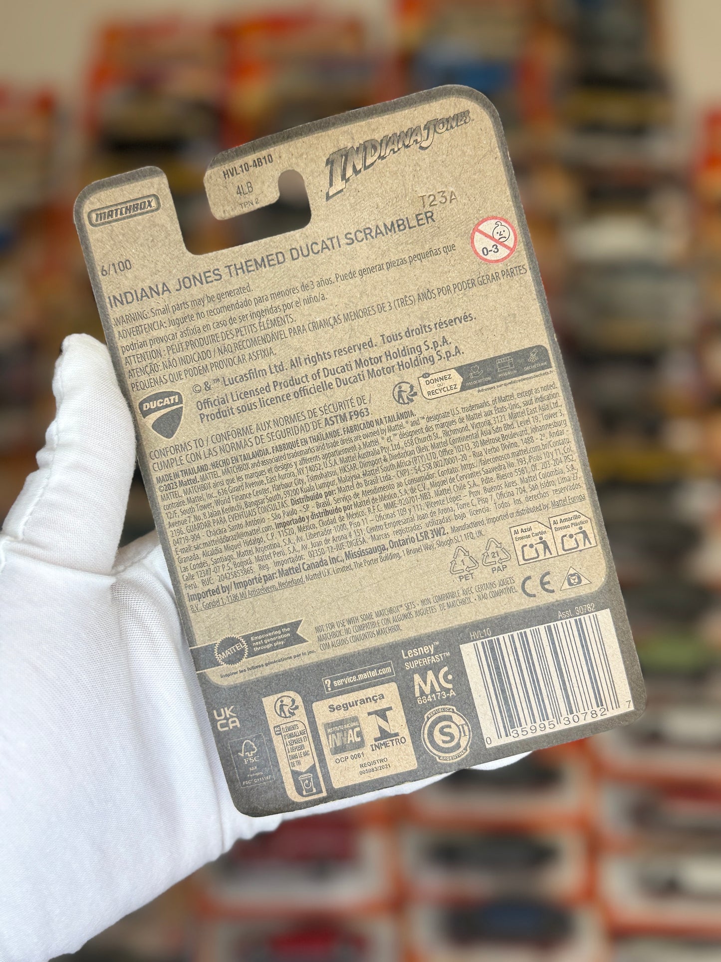 Ducati Indiana Jones Themed Scrambler (Matchbox 6/100)