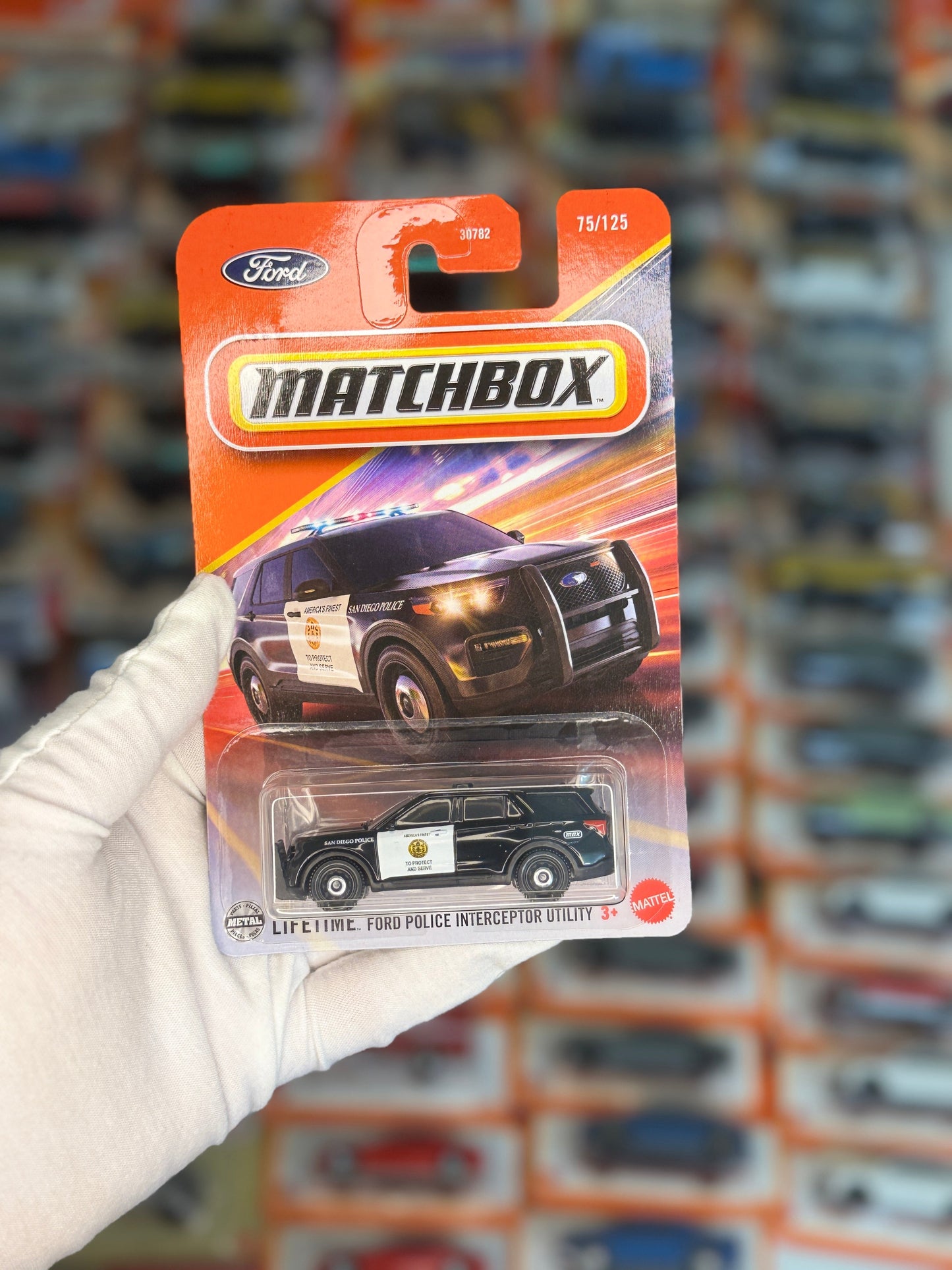 Ford Police Interceptor Utility (Matchbox 75-125) Front View